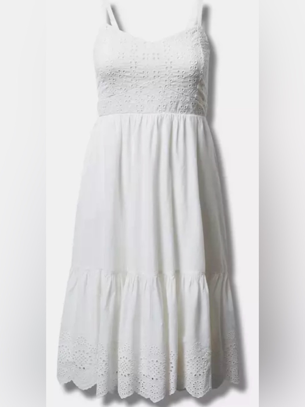 NWT Torrid eyelet gauze sleeveless midi dress size 3X - Picture 5 of 12